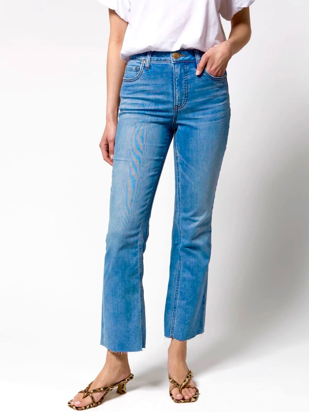 Classic Kelsey Ankle Flare Blue Jeans